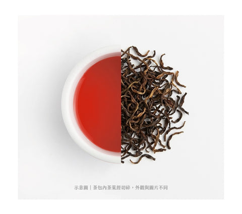 初韻蜜香紅茶包 24公克 x 25包 茶湯與茶葉示意圖