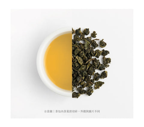 白桃烏龍風味免濾茶包 24克 x 25包 茶湯與茶葉示意圖